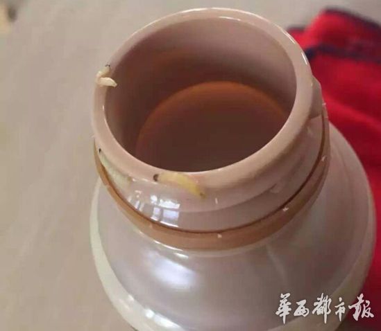 8瓶呦呦奶茶里发现蛆