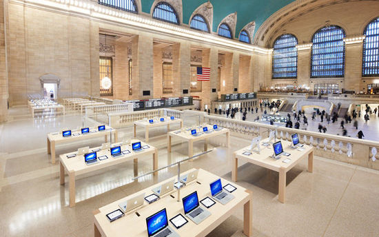 纽约中央车站的 Apple Store。图片来自 Macuknow