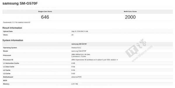 三星Galaxy On5（2016）再曝光：Exynos 7570加持
