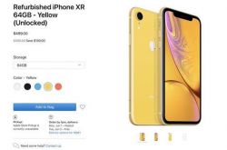 苹果首次开售 iPhone XR 官翻机：499 美元起