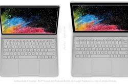 饭制 Surface Book 4 渲染图：窄边框 + 大面积触控板、颜值陡增