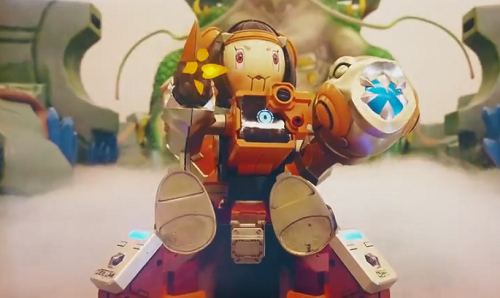 工匠社和王者荣耀团队做了一个手办改装的活动,将机器人做成鲁班的