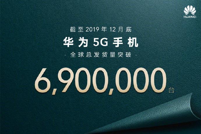 官宣:2019 年华为 5g 手机全球总发货量突破 690 万台