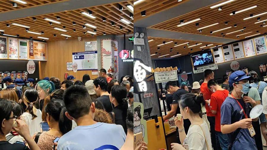 茶颜悦色排队情况 燃财经拍摄