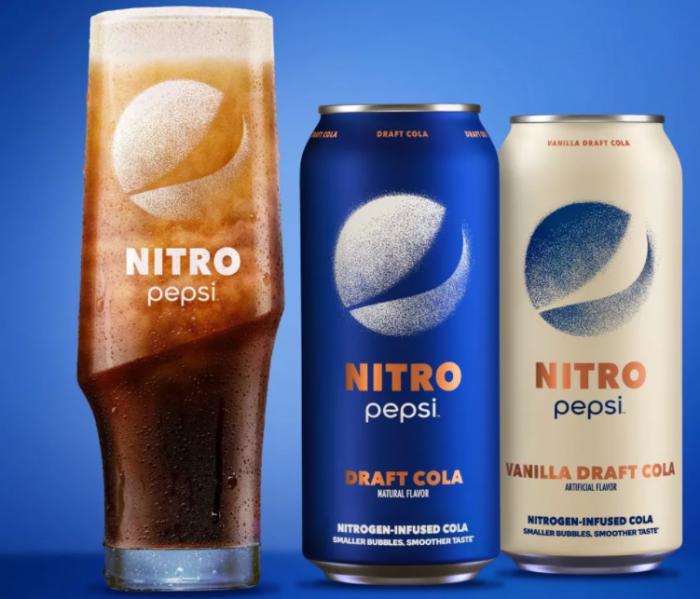 百事可乐推出新品nitropepsi注入氮气的可乐